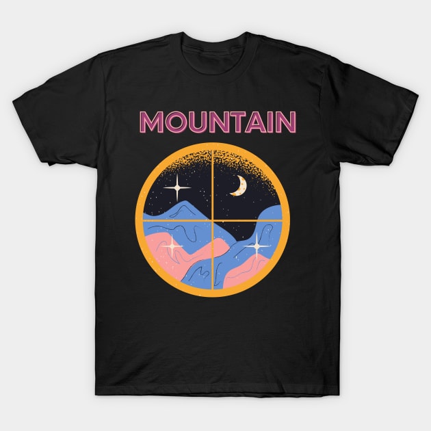 mountain T-Shirt by Ledos